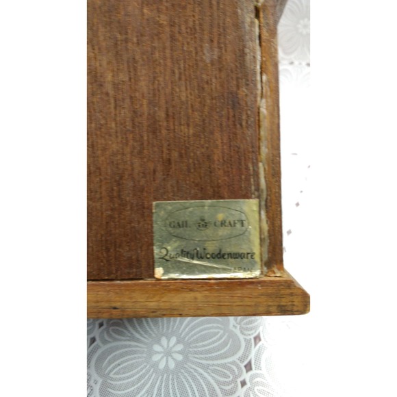 Vtg Coaster Wood & Cork House 8 Drink Coasters Leather Pull in Case Carrier (2) - Picture 5 of 6